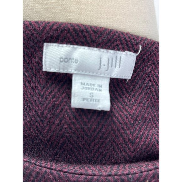 FALL Back to School J.Jill Ponte Knit Herringbone Dress, Size Small Petite - Picture 5 of 8